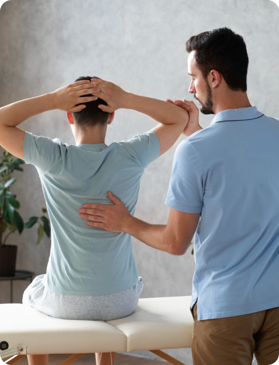 Surgeon in operating theatre