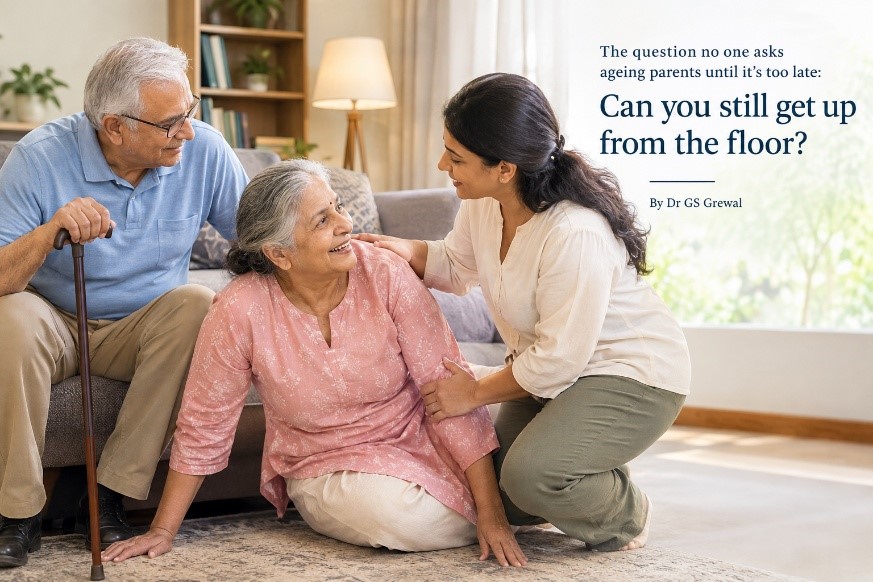 The question no one asks ageing parents until it’s too late: Can you still get up from the floor?